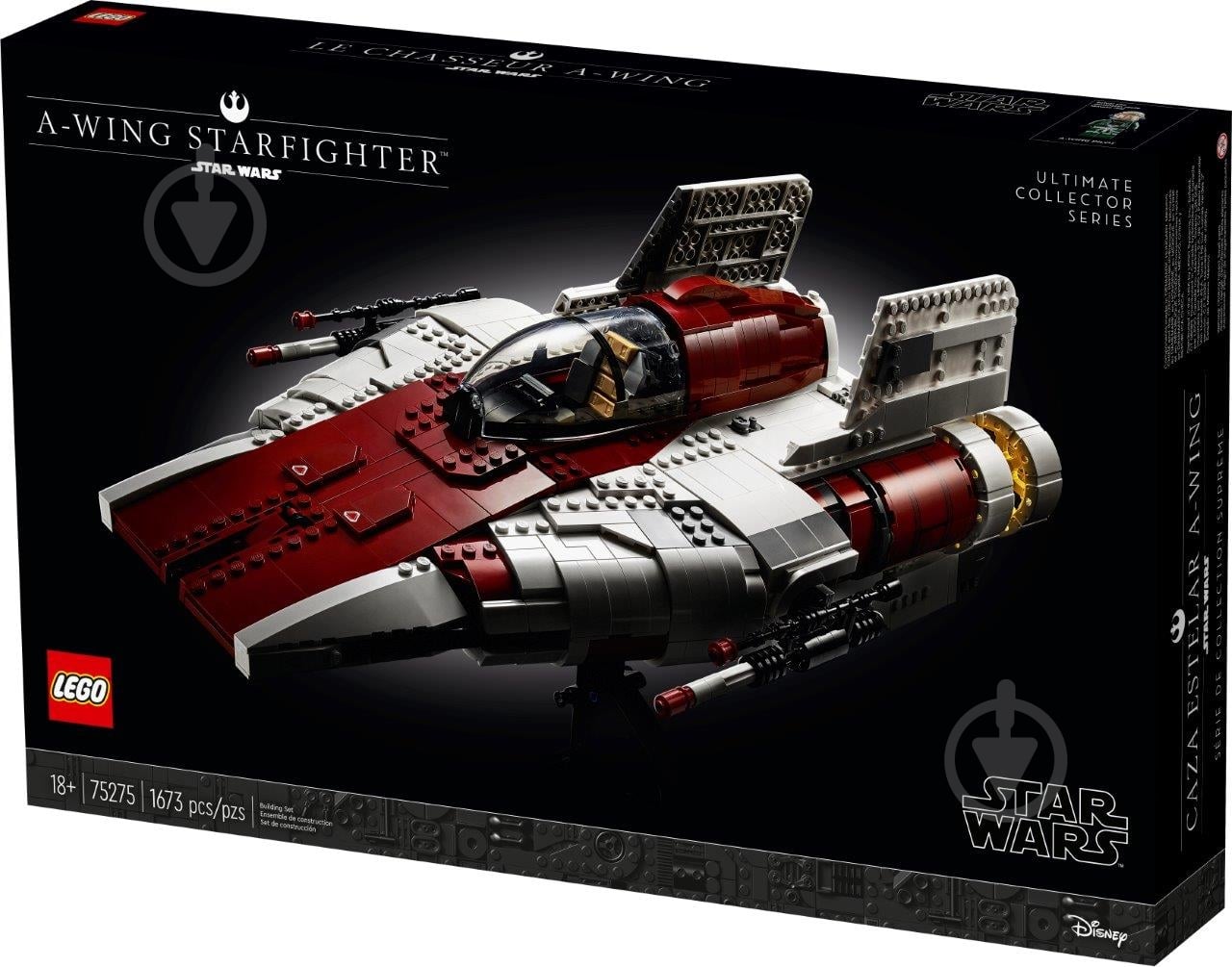Конструктор LEGO Star Wars Винищувач A-wing Starfighter 75275 - фото 3
