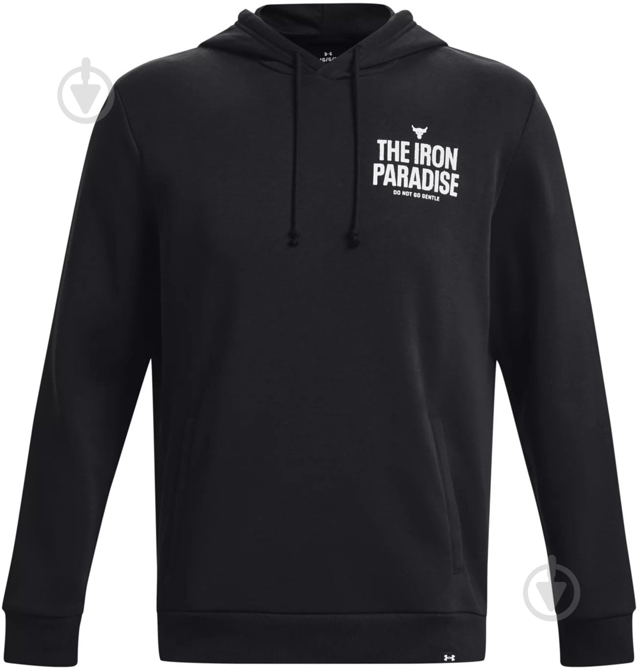 Джемпер Under Armour PJT ROCK RIVAL FLEECE HOODIE 1380107-001 р.M черный - фото 4