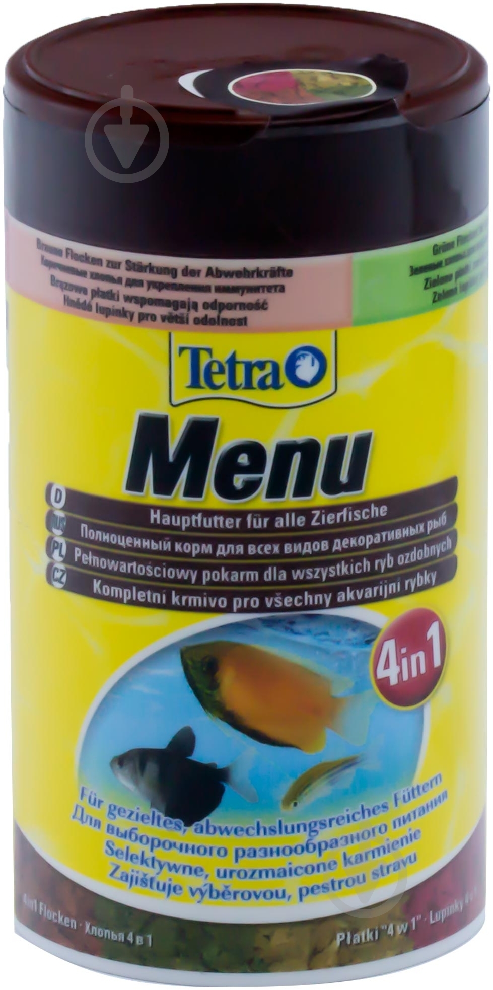 Корм Tetra Menu 4в1 100 мл (рыба и побочные рыбные продукты) - фото 1