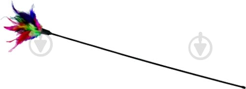 Дразнилка Trixie палочка с перьями 50см разноцветный - фото 1