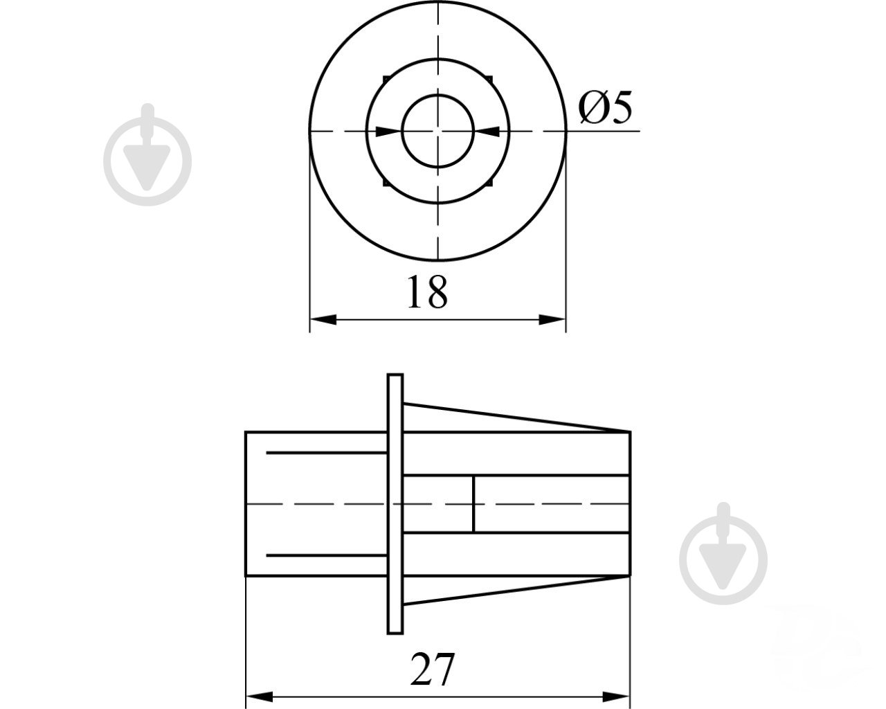 Крепеж DC для сушки белый 8 шт - фото 4