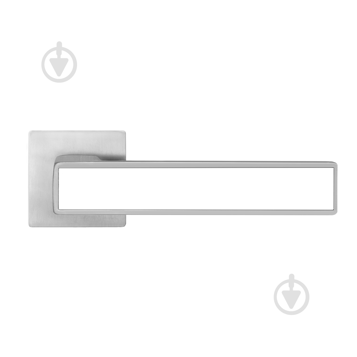 Ручка на розетке MVM A-2015/E20 тонкая розетка матовый хром с белым - фото 1 Ручка на розетке MVM A-2015/E20 тонкая розетка матовый хром с белым - фото 1