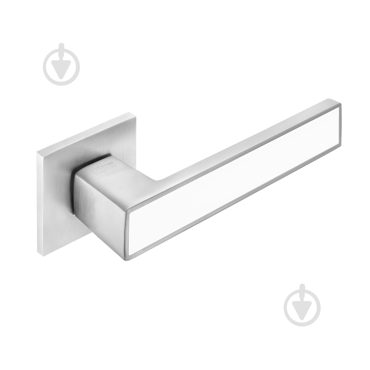 Ручка на розетке MVM A-2015/E20 тонкая розетка матовый хром с белым - фото 2 Ручка на розетке MVM A-2015/E20 тонкая розетка матовый хром с белым - фото 2