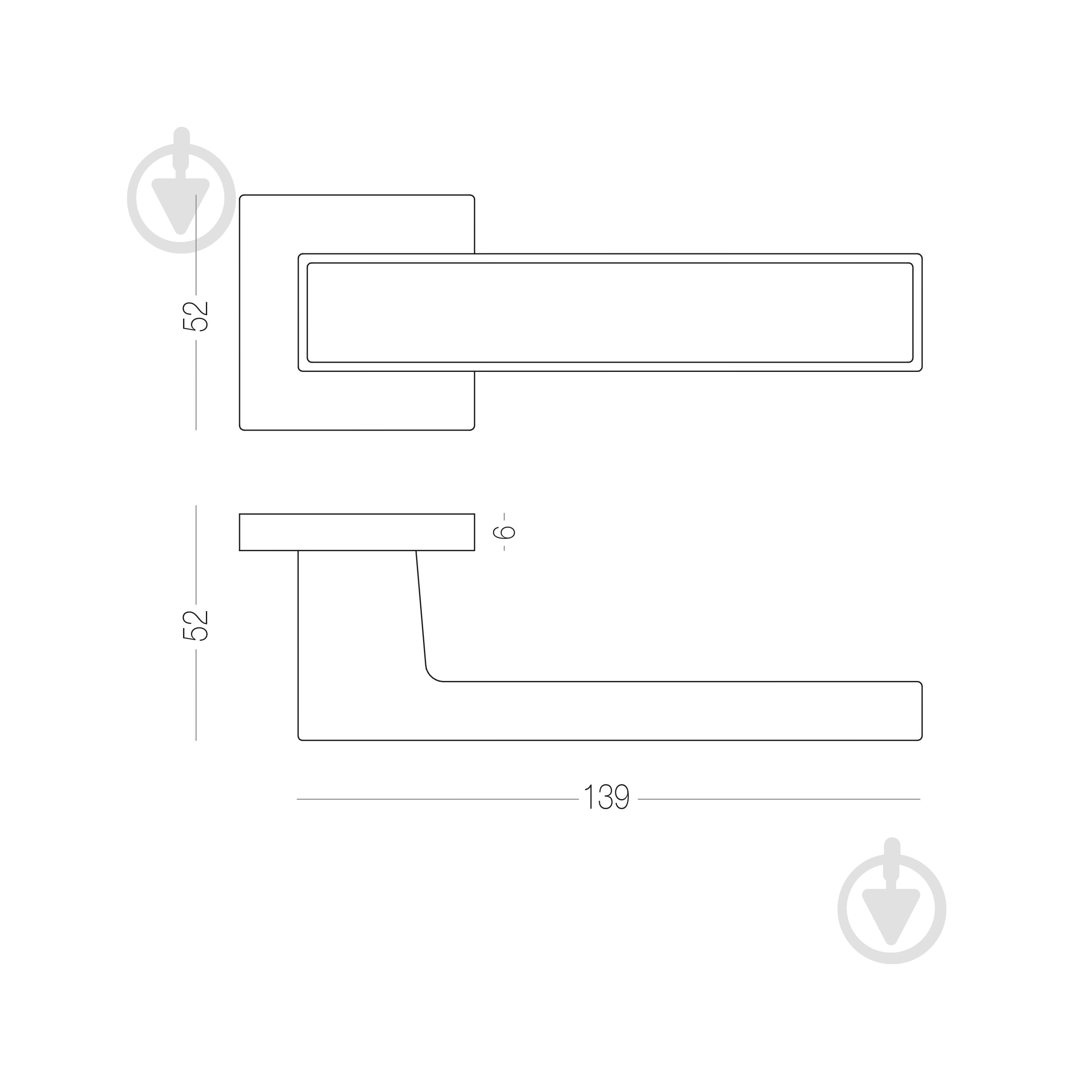 Ручка на розетке MVM A-2015/E20 тонкая розетка матовый хром с белым - фото 3 Ручка на розетке MVM A-2015/E20 тонкая розетка матовый хром с белым - фото 3