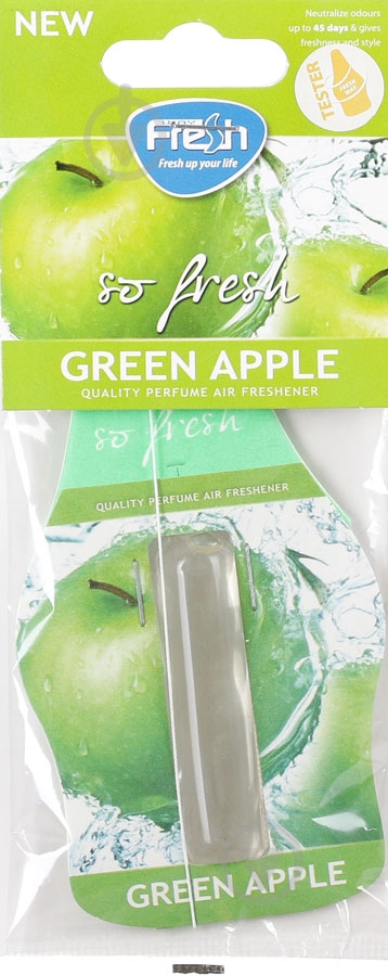 Ароматизатор подвесной FRESHWAY So Fresh Ampule (Зеленое яблоко) Green Apple 4,5 мл - фото 1