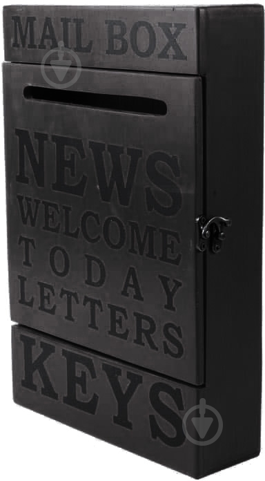 Ключница MAIL BOX 20х30х6 см, черная - фото 3 Ключница MAIL BOX 20х30х6 см, черная - фото 3