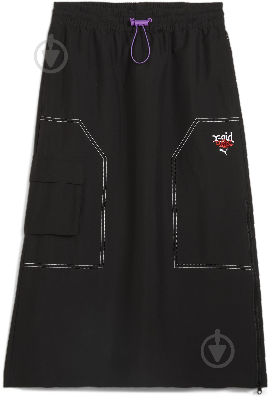 Юбка Puma X X-GIRL MIDI SKIRT WV 62471101 р.L черный - фото 1