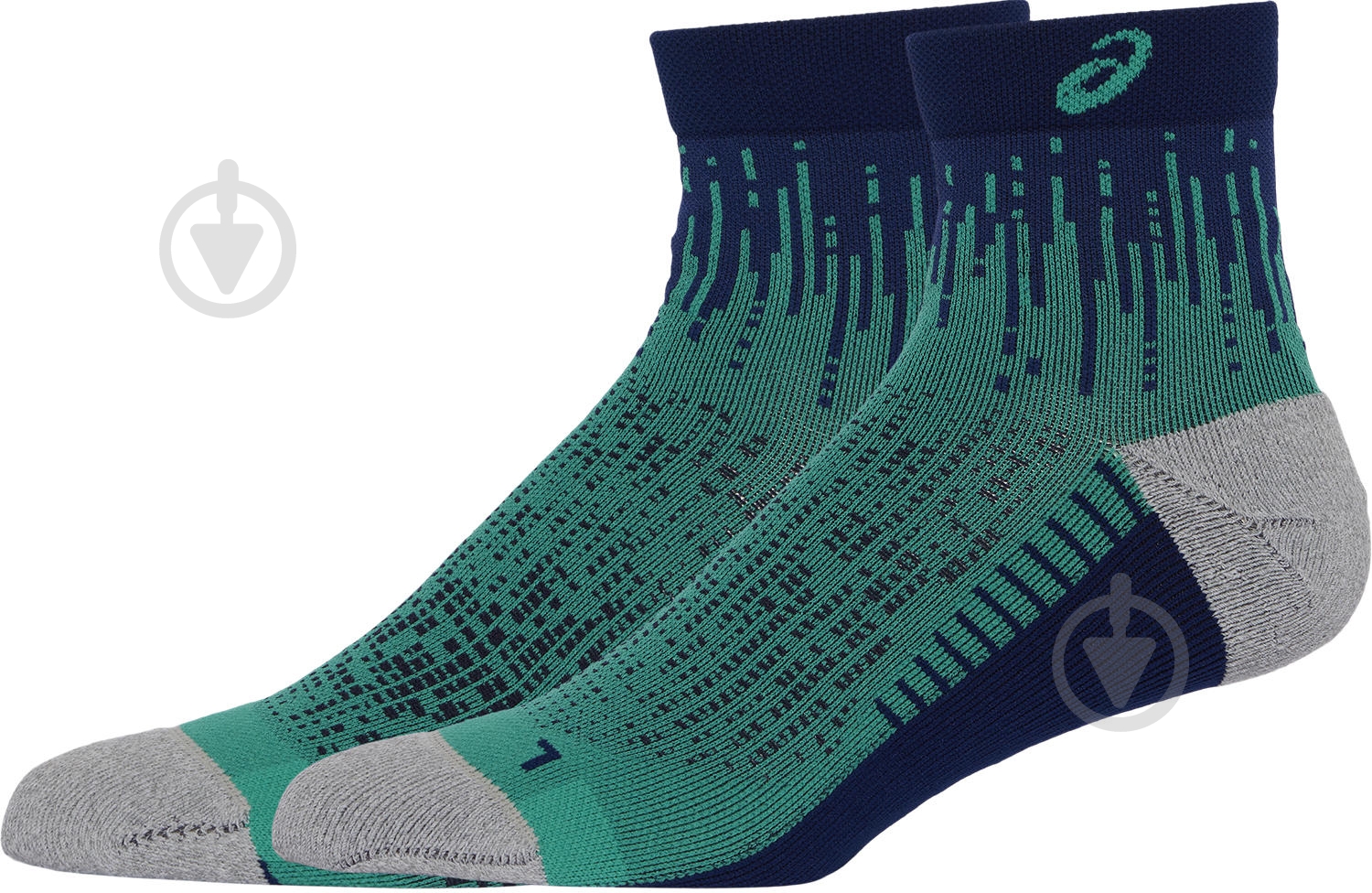 Носки Asics PERFORMANCE RUN SOCK QUARTER 3013A980_302 р.39-42 зеленый - фото 2