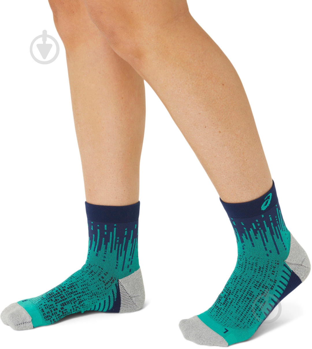 Носки Asics PERFORMANCE RUN SOCK QUARTER 3013A980_302 р.39-42 зеленый - фото 5