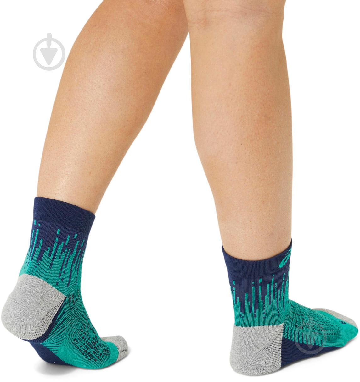 Носки Asics PERFORMANCE RUN SOCK QUARTER 3013A980_302 р.39-42 зеленый - фото 6