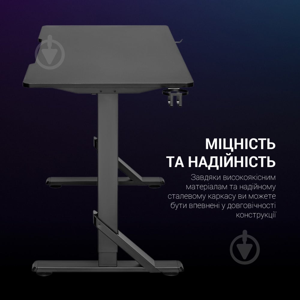 Стол компьютерный GamePro GD214 черный - фото 10