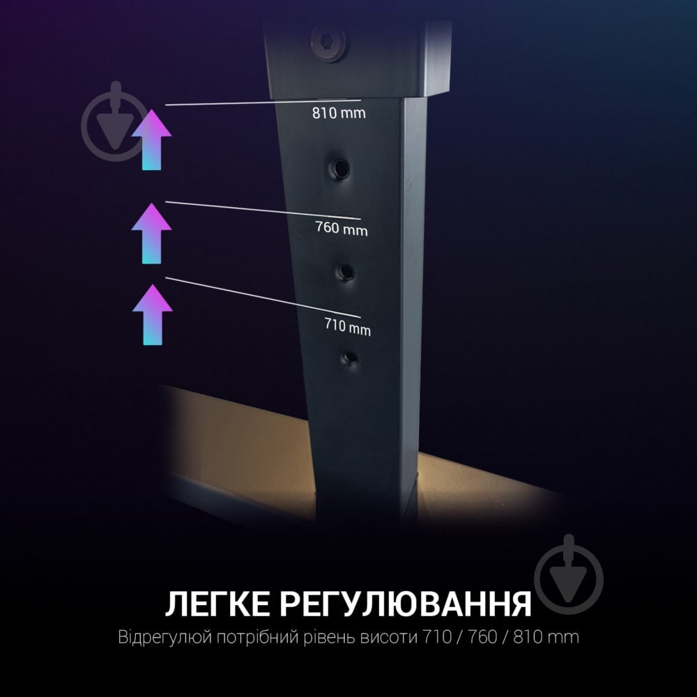 Стол компьютерный GamePro GD214 черный - фото 14