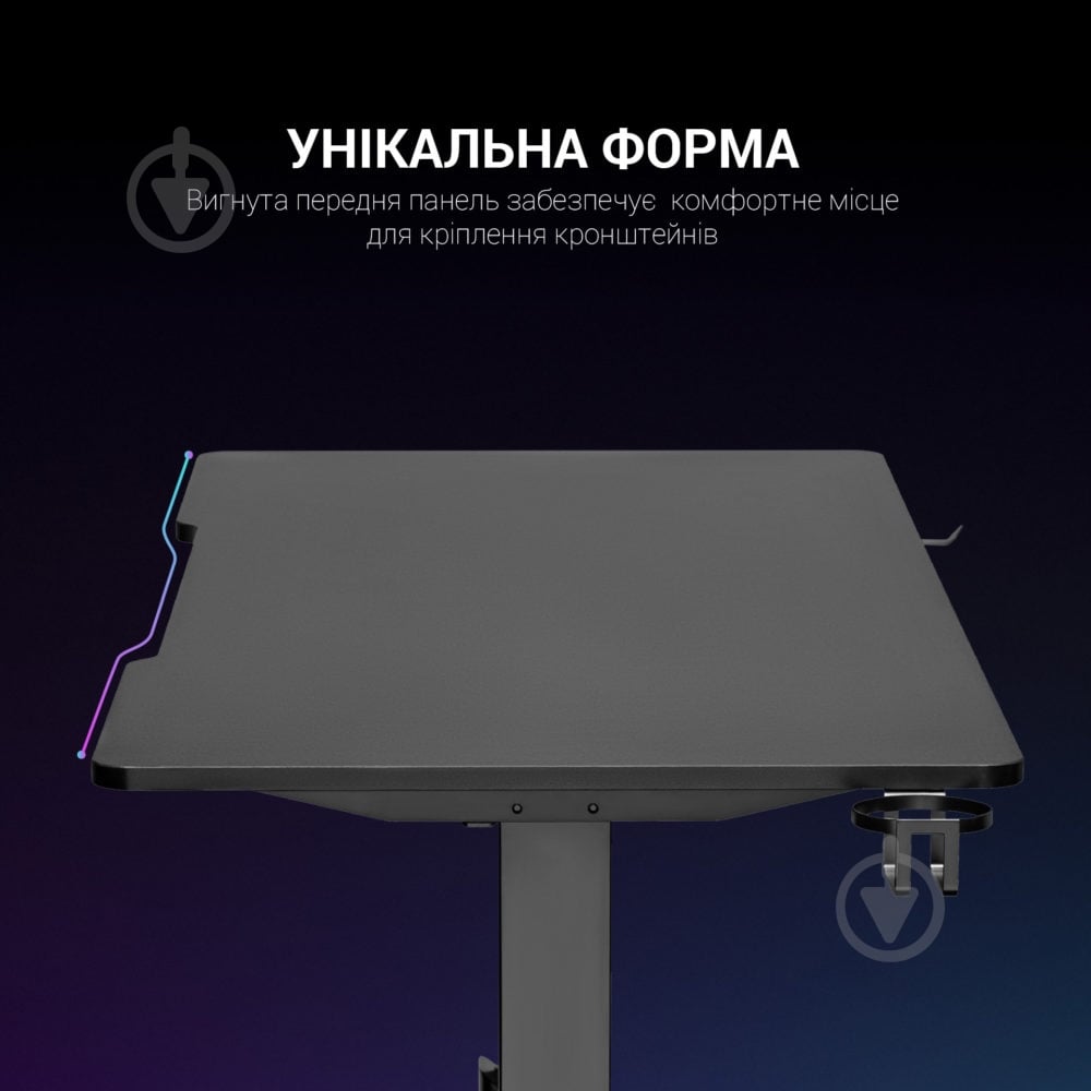 Стол компьютерный GamePro GD214 черный - фото 13