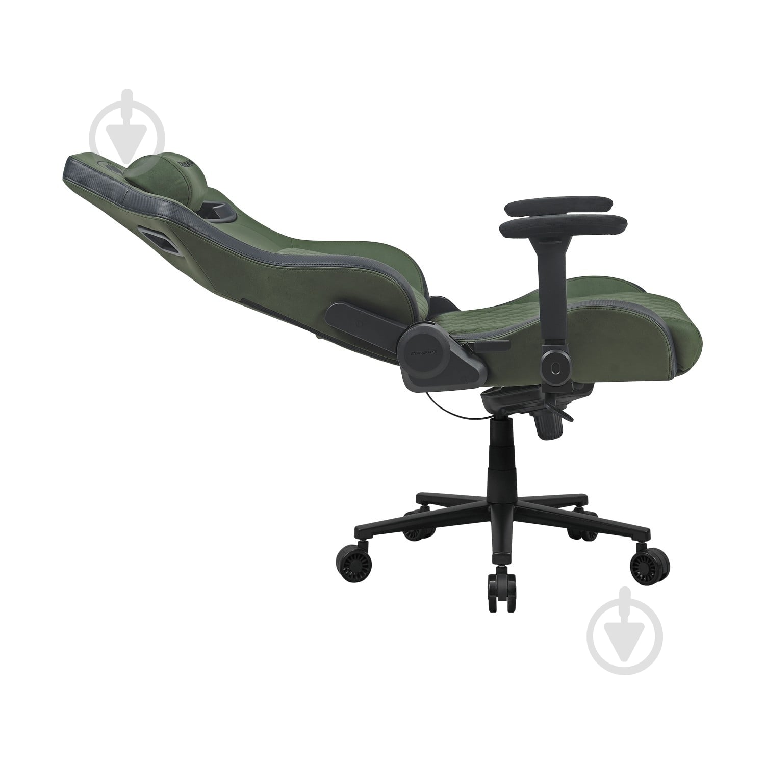 Крісло ігрове Cougar DEFENSOR S Army Green F, дихаюча тканина, сталевий каркас зелений - фото 9