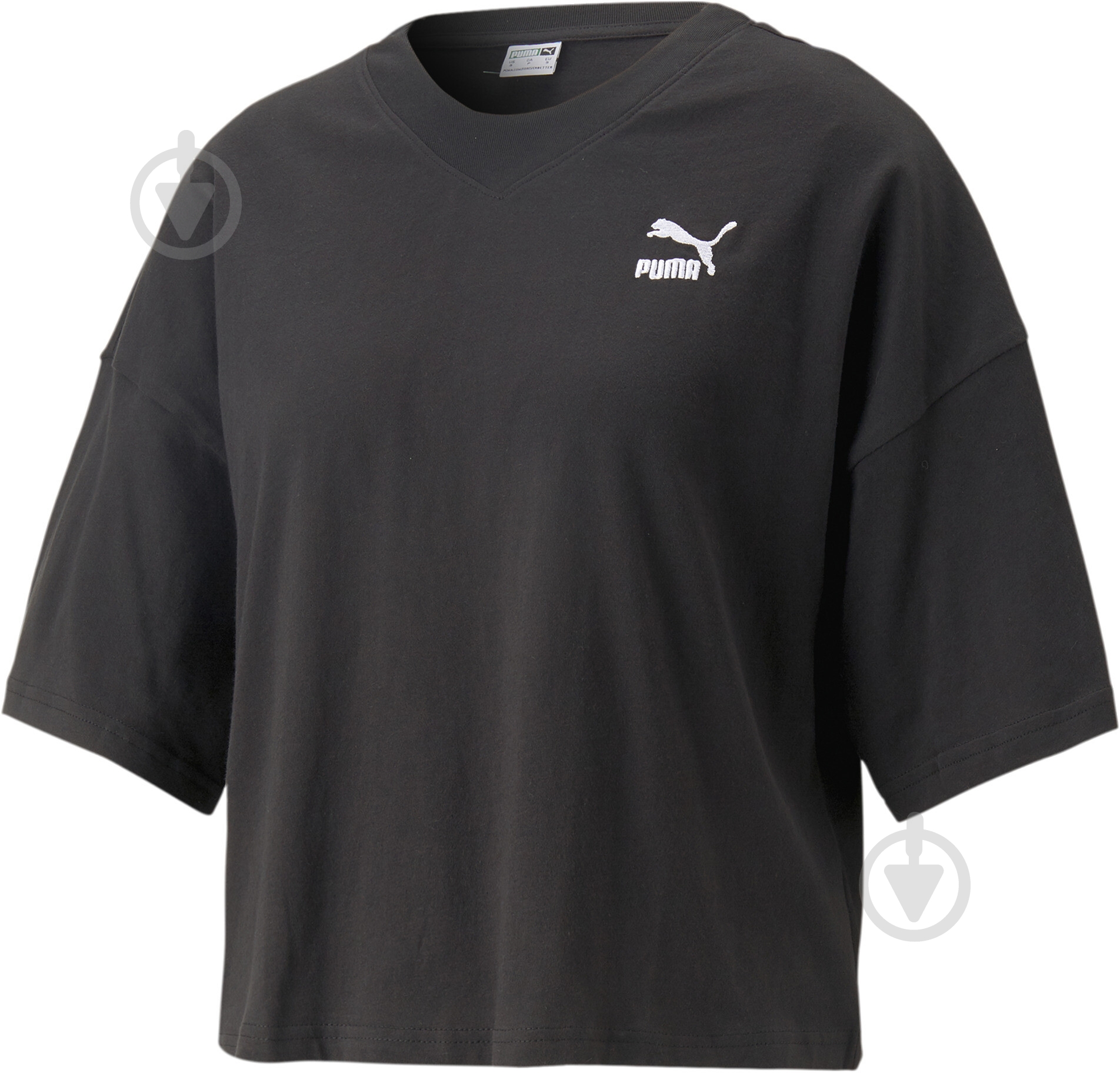 Футболка Puma CLASSICS OVERSIZED TEE 53805201 р.M черный - фото 1