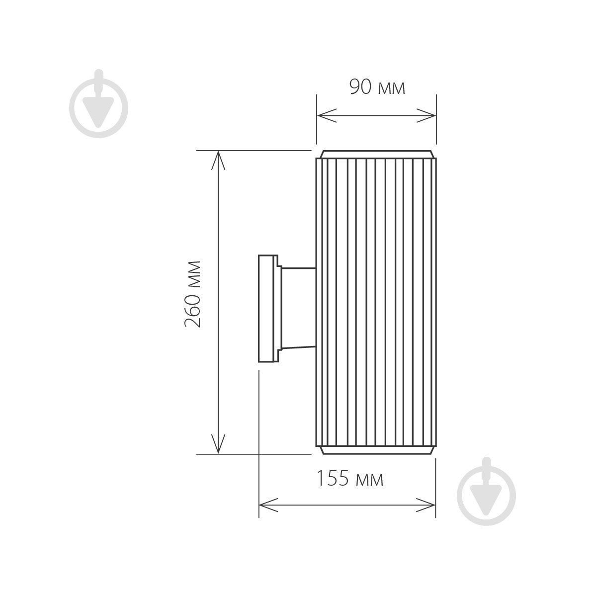 Світильник вуличний настінний Strotskis Techno 1403 E27 60 Вт IP54 чорний - фото 3 Світильник вуличний настінний Strotskis Techno 1403 E27 60 Вт IP54 чорний - фото 3