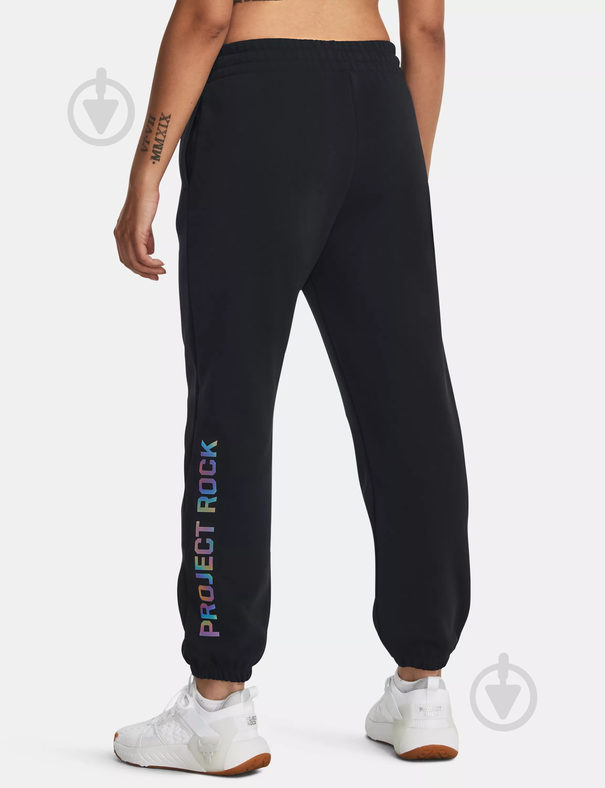 Брюки Under Armour PJT ROCK HW TERRY PNT 1380196-001 р. M черный - фото 2