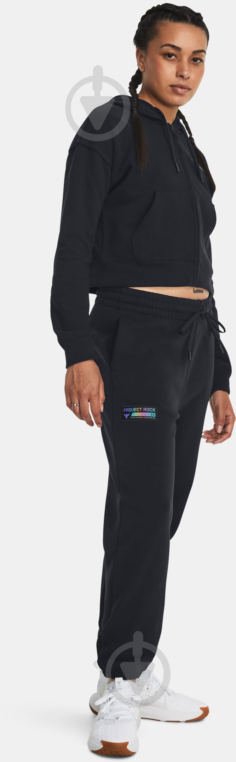 Брюки Under Armour PJT ROCK HW TERRY PNT 1380196-001 р. M черный - фото 3