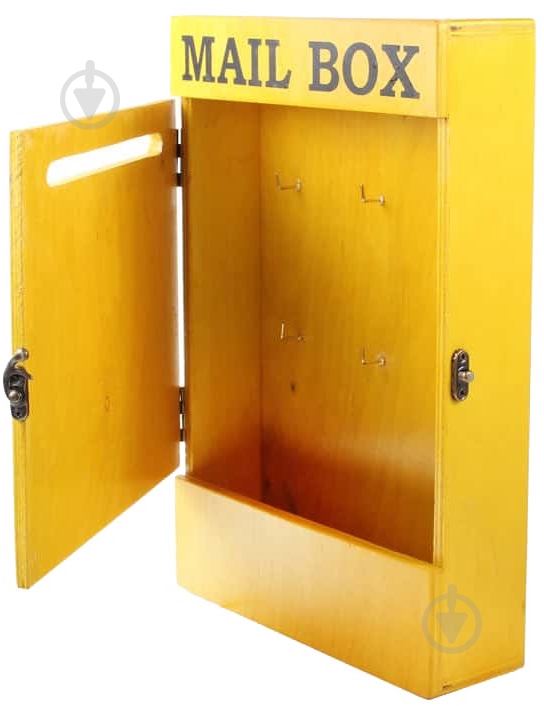 Ключница Woodville MAIL BOX 20х30х6 см желтая (SS003340) - фото 1