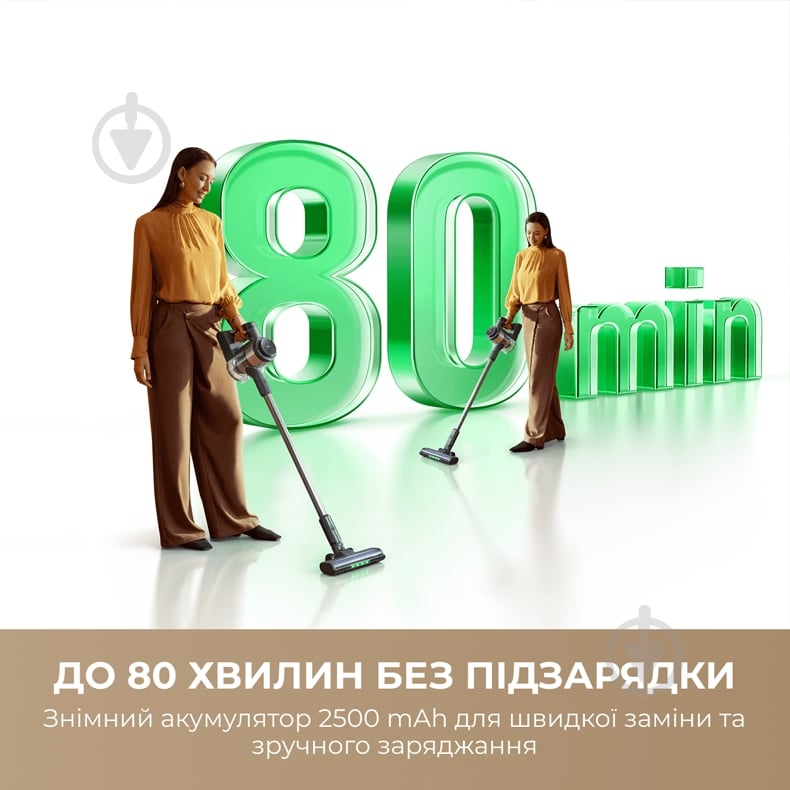 Пылесос аккумуляторный MOVA S7 grey - фото 3 Пылесос аккумуляторный MOVA S7 grey - фото 3