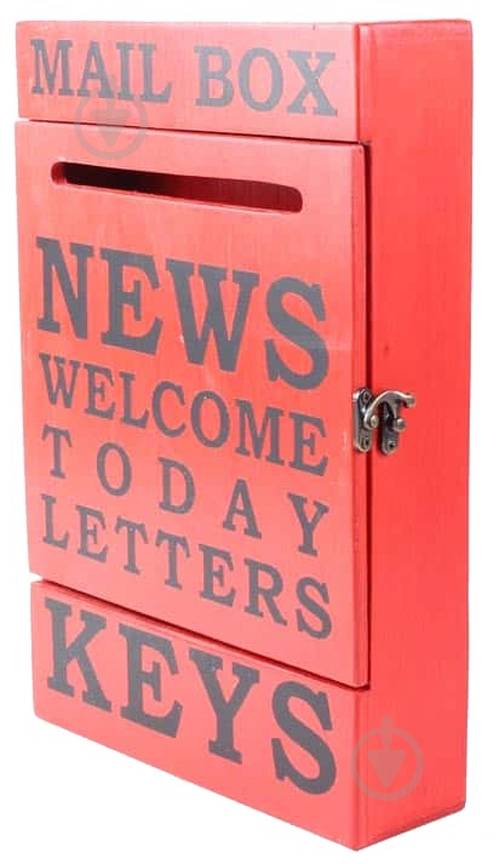 Ключница Woodville MAIL BOX 20х30х6 см красная (SS003339) - фото 2