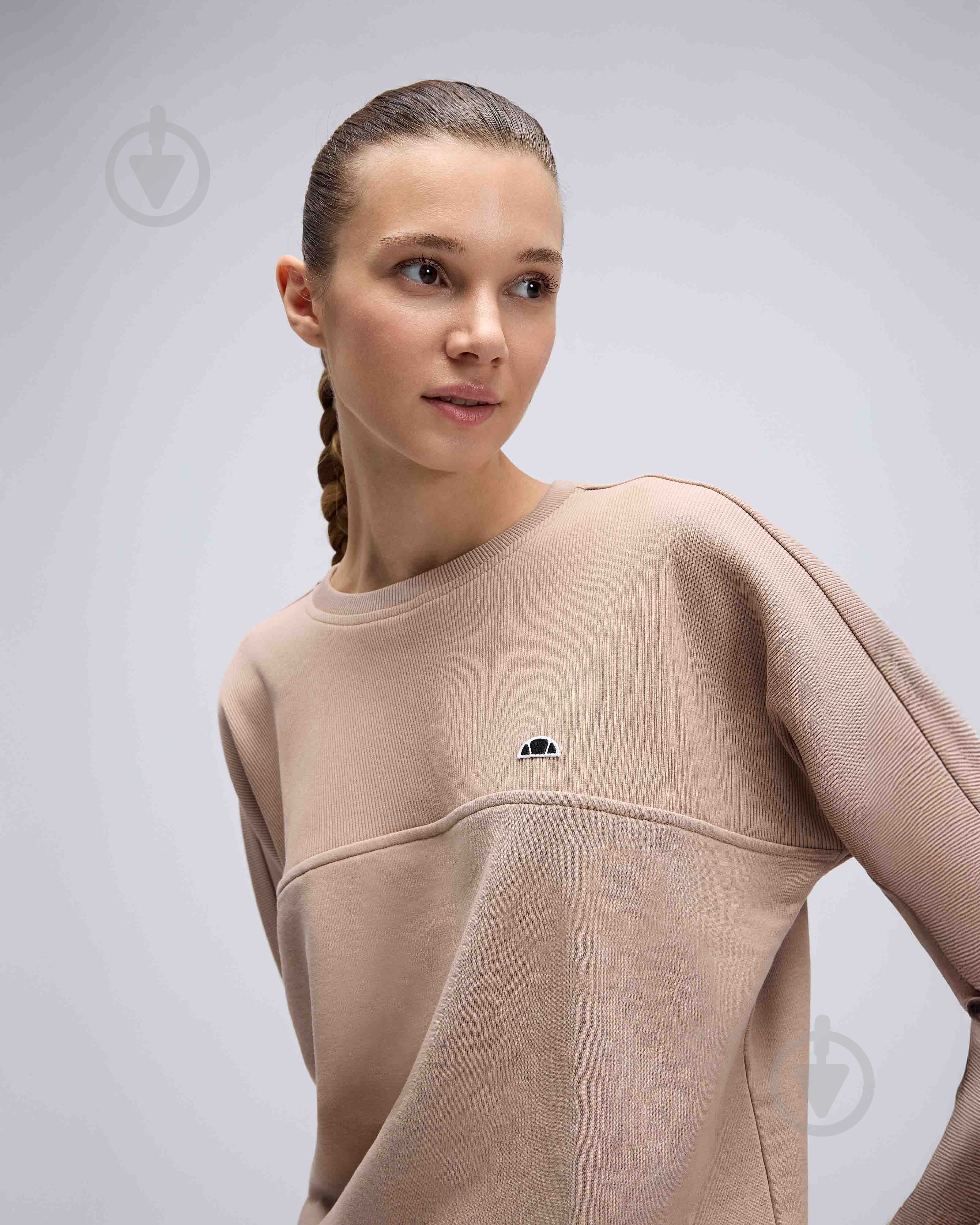 Свитшот Ellesse EF567-BEIGE р.S бежевый - фото 2