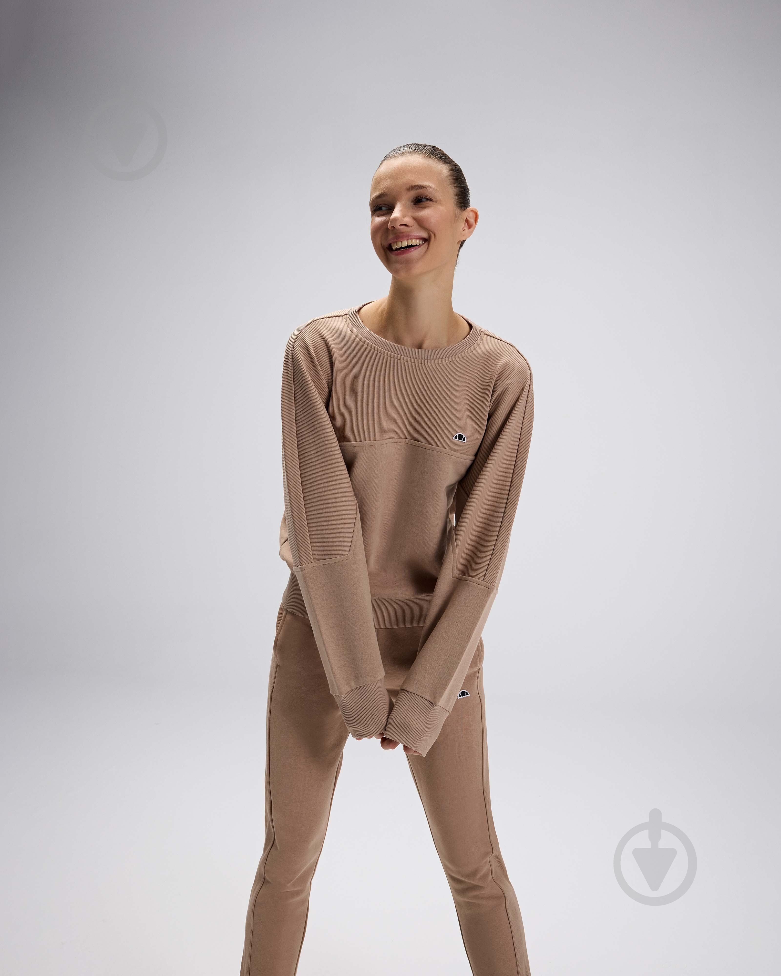 Свитшот Ellesse EF567-BEIGE р.S бежевый - фото 4