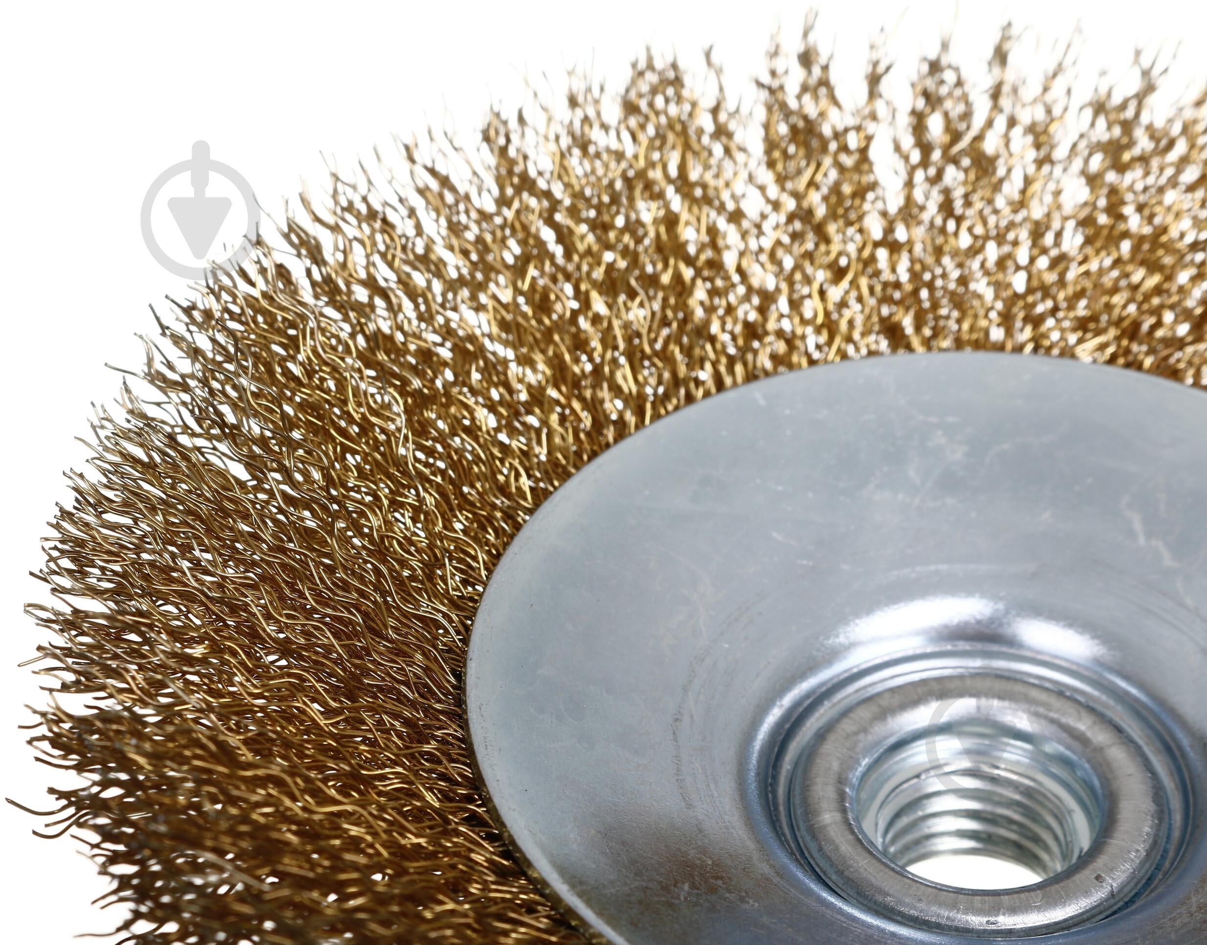 Щетка конусная для шлифмашины d125 мм M14 проволока рифленая Expert - фото 3