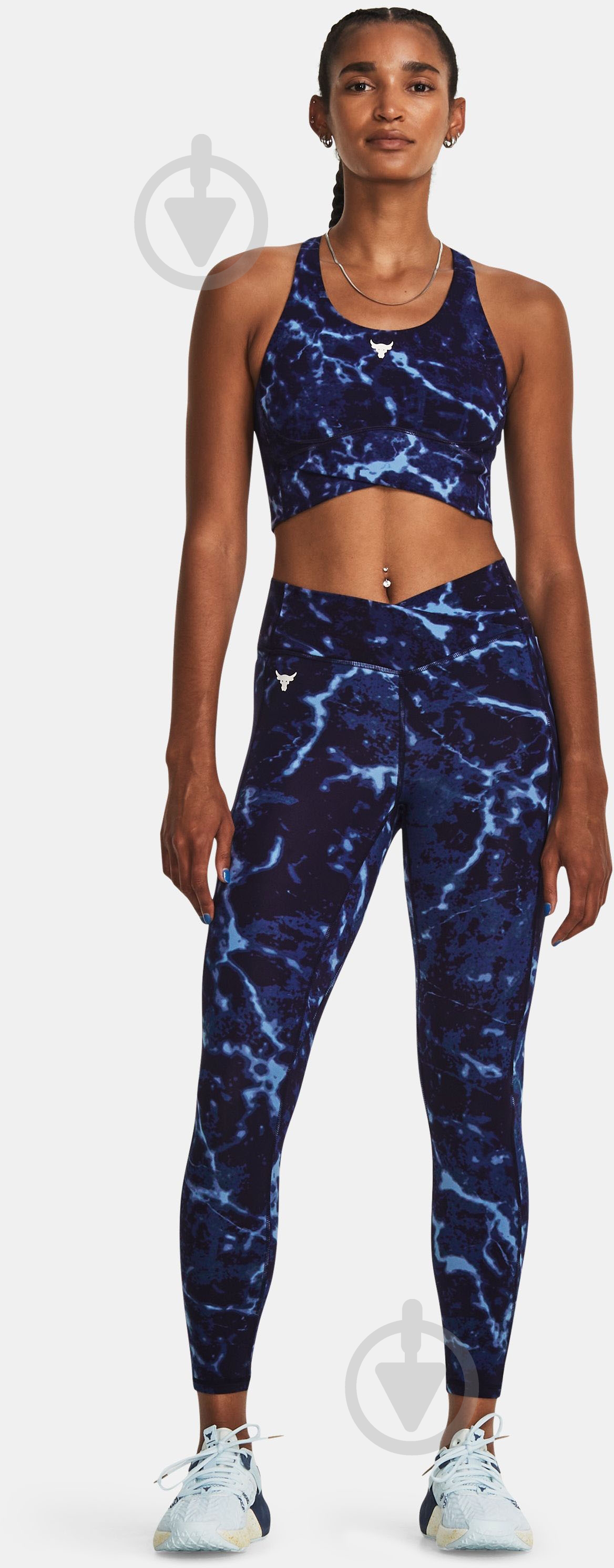 Топ Under Armour PJT RCK LG CRSSOVER TOP PT 1380858-410 р.M синий - фото 3
