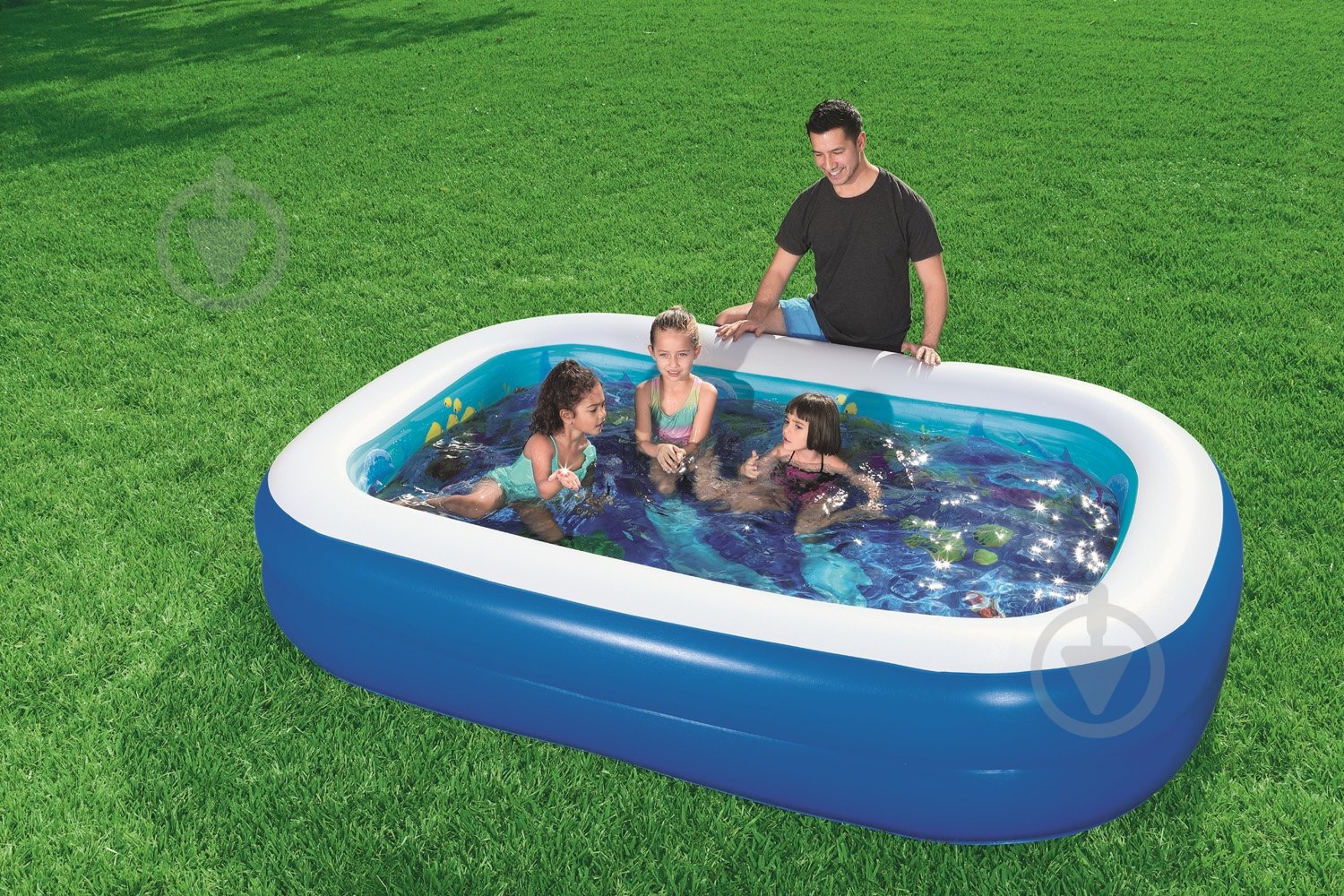 Бассейн надувной Bestway 54177 - фото 11