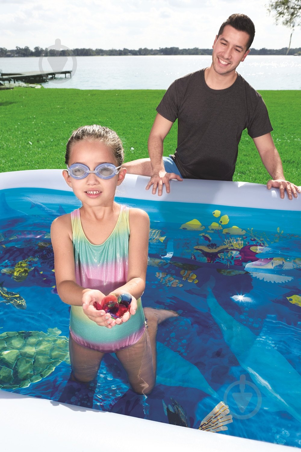 Бассейн надувной Bestway 54177 - фото 18