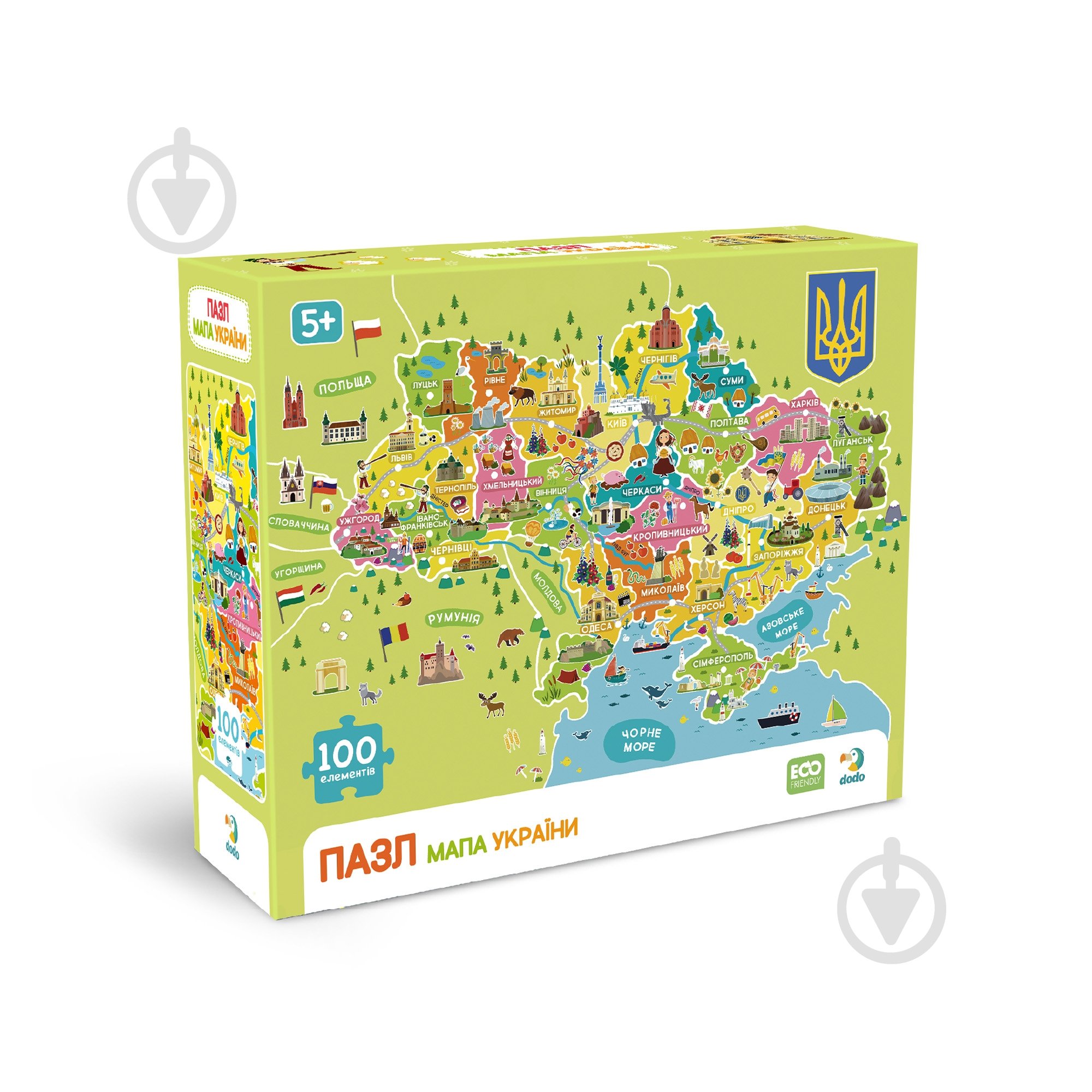 Пазл DoDo Мапа України - фото 1