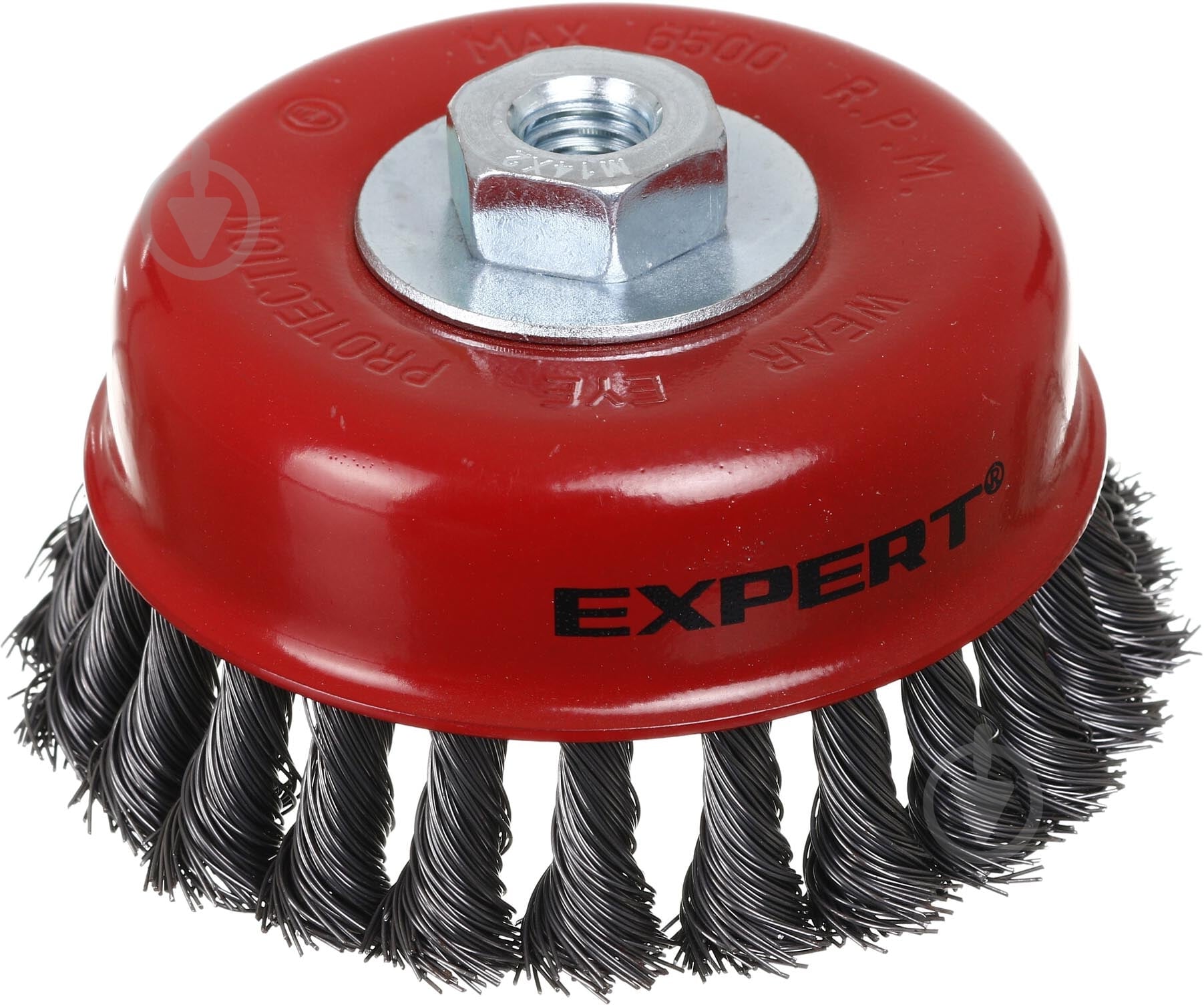 Щітка Чашкова для шліфмашини d125 мм M14 дріт плетений Expert - фото 1