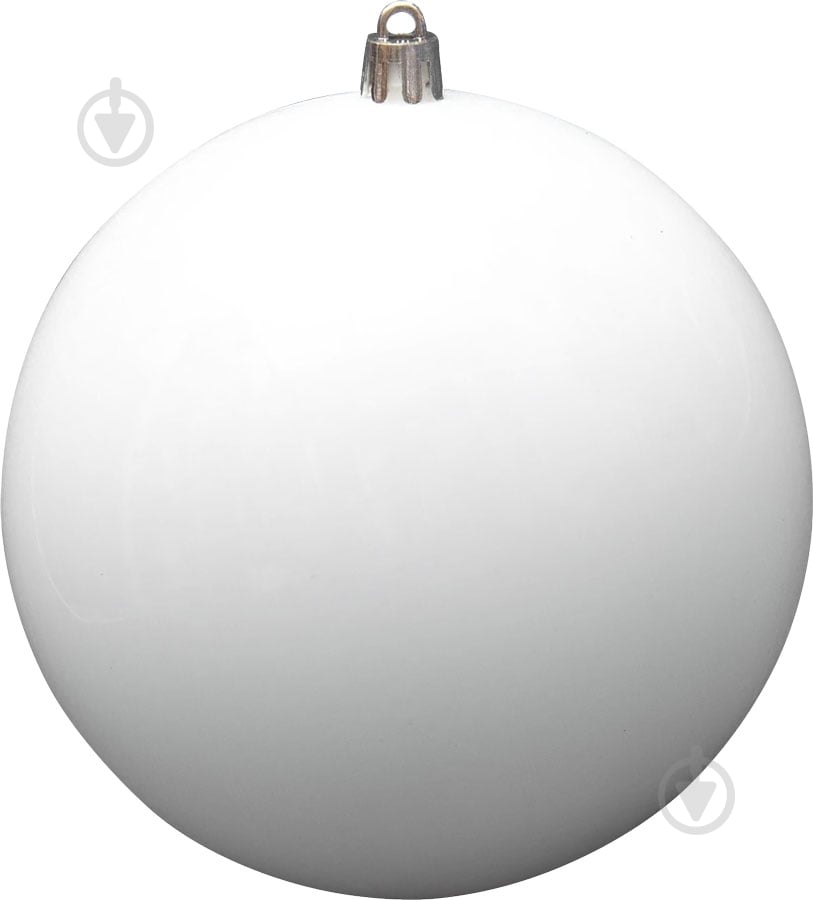 Шар новогодний Девилон 12 см 891428 белый - фото 1 Шар новогодний Девилон 12 см 891428 белый - фото 1