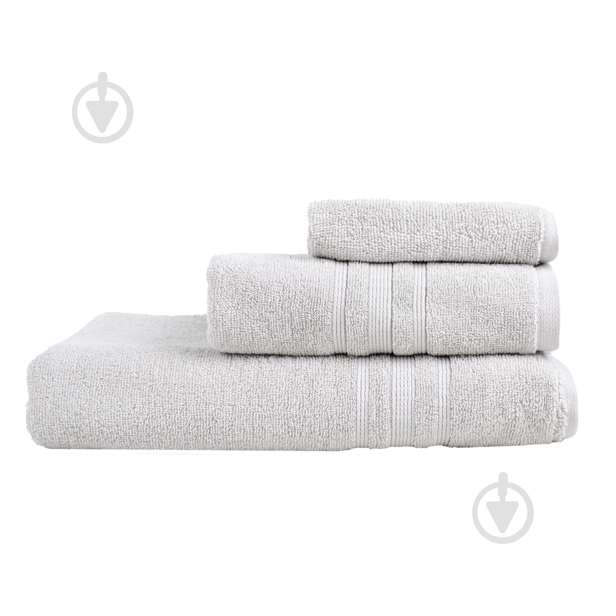 Рушник махровий Dylan 70x140 см світло-сірий La Nuit - фото 1 Рушник махровий Dylan 70x140 см світло-сірий La Nuit - фото 1