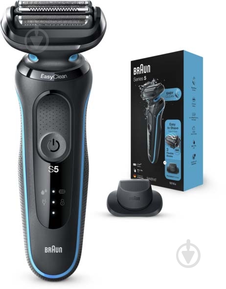 Электробритва Braun Series 5 50-M1200s BLACK / MINT - фото 4 Электробритва Braun Series 5 50-M1200s BLACK / MINT - фото 4