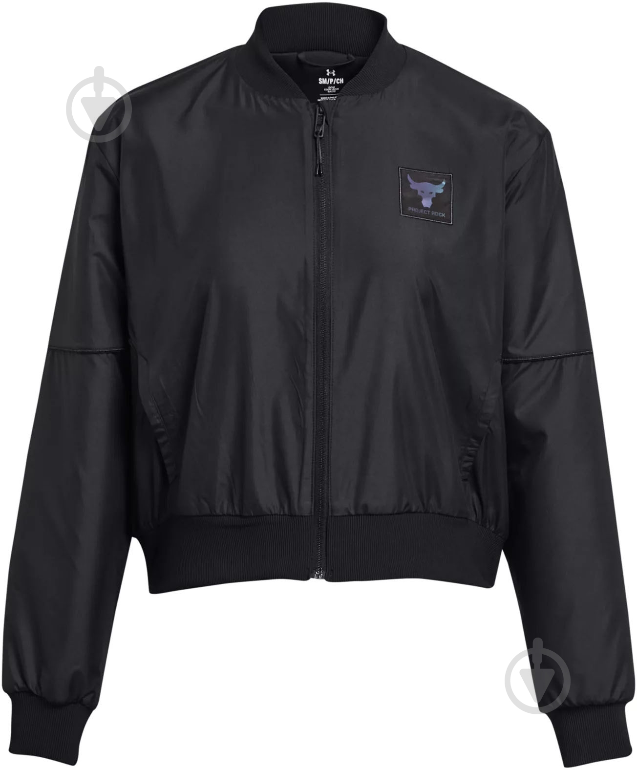 Джемпер Under Armour PJT RCK W'S BOMBER JACKET 1382177-001 р.M черный - фото 2