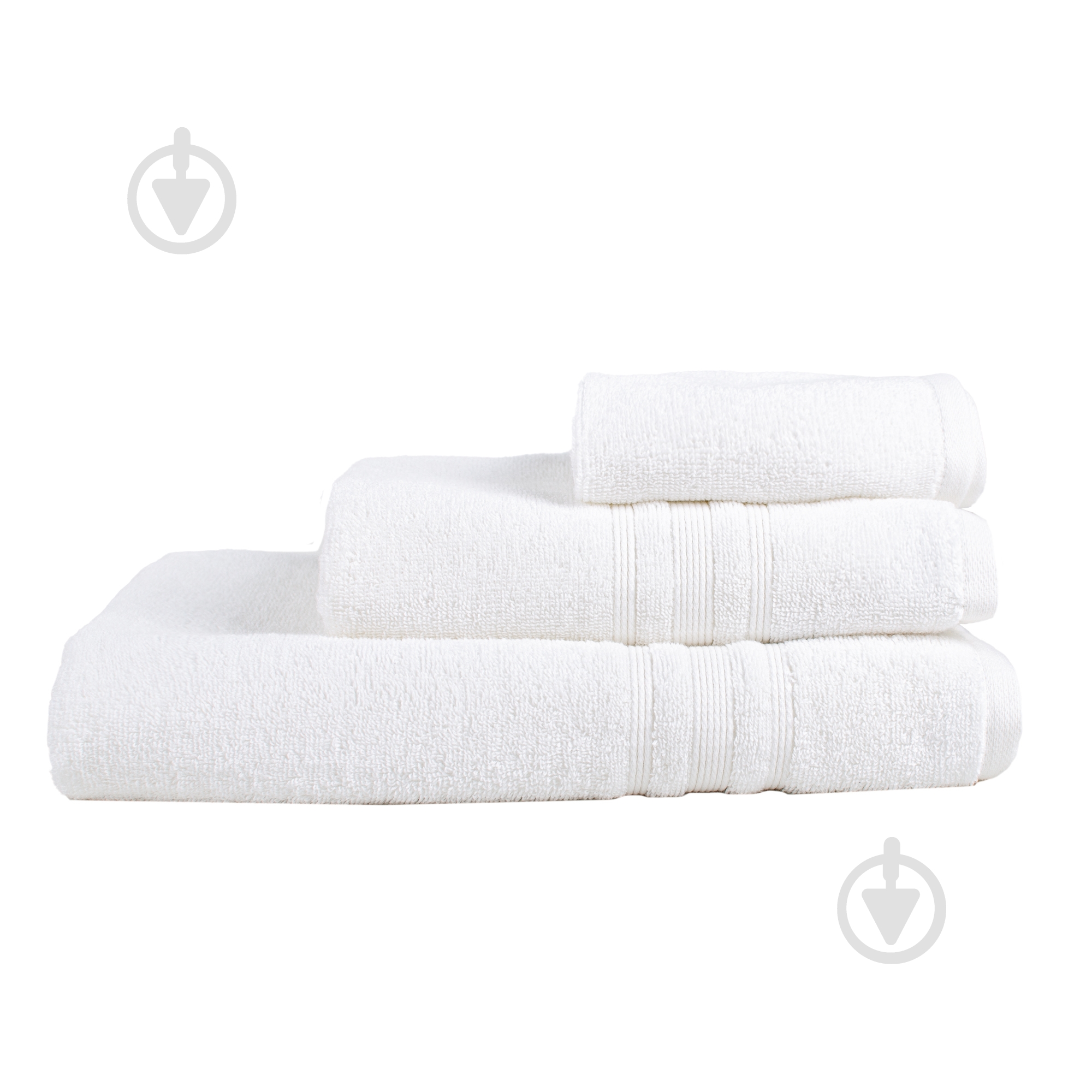 Рушник махровий Dylan 70x140 см білий La Nuit - фото 1