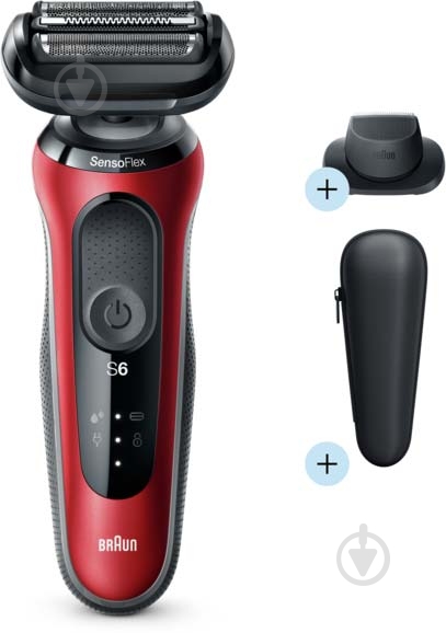 Электробритва Braun Series 6 60-R1200s RED / BLACK - фото 4