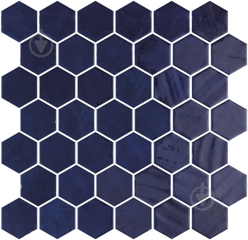 Мозаика Onix Hex XL Zelik Blue 28,6x28,4 см - фото 1