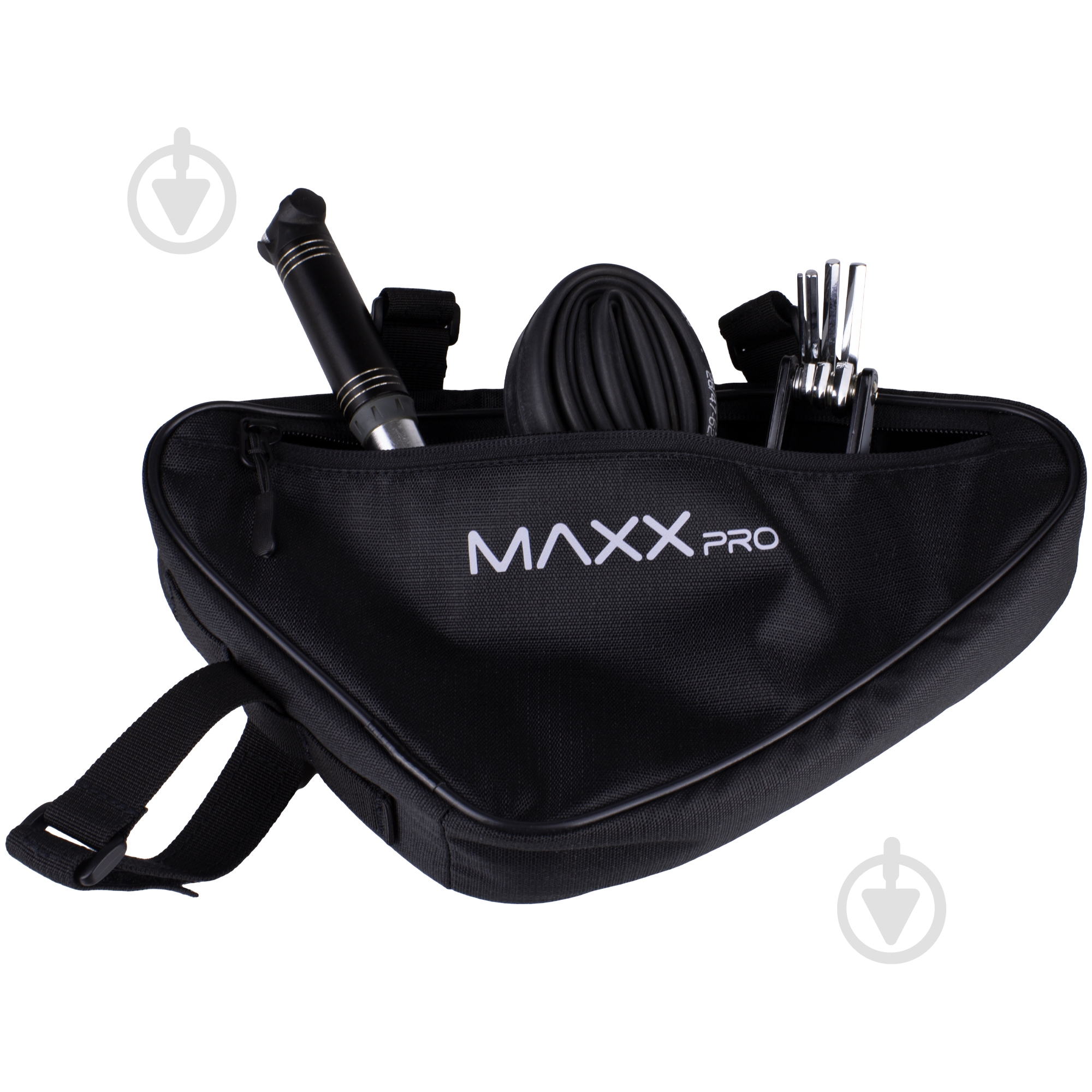 Сумка велосипедная MaxxPro SUR-004 Triangle_front_SK черный - фото 4