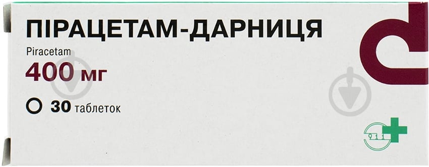 Пирацетам-Дарница таблетки 400 мг - фото 1 Пирацетам-Дарница таблетки 400 мг - фото 1