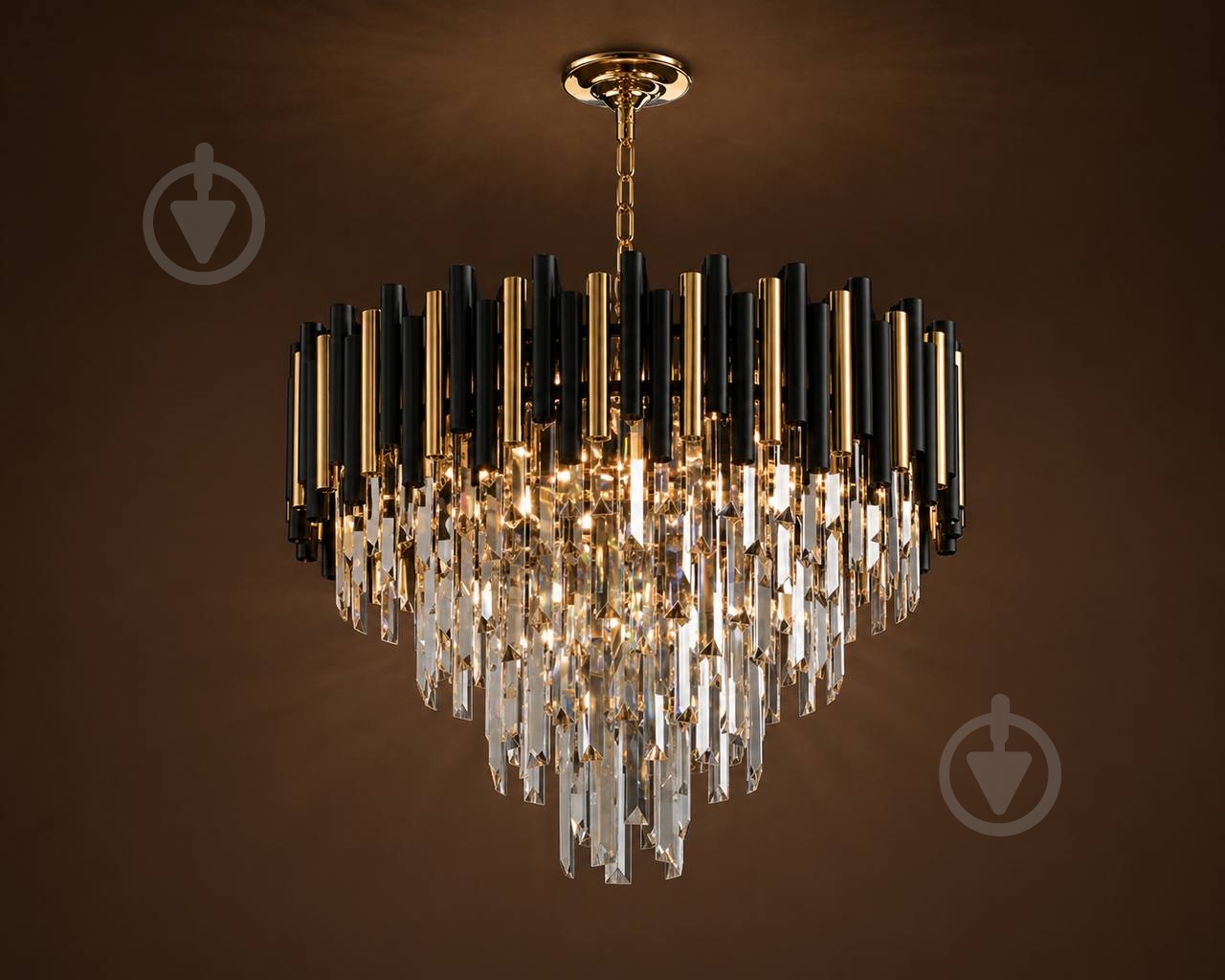 Люстра подвесная Sensio Diamond 8x40 Вт E14 A21 DL9192 - фото 1