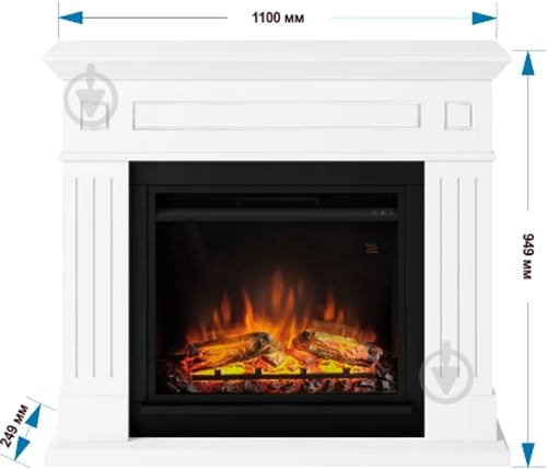 Камінокомплект Tagu Larsen білий - фото 4