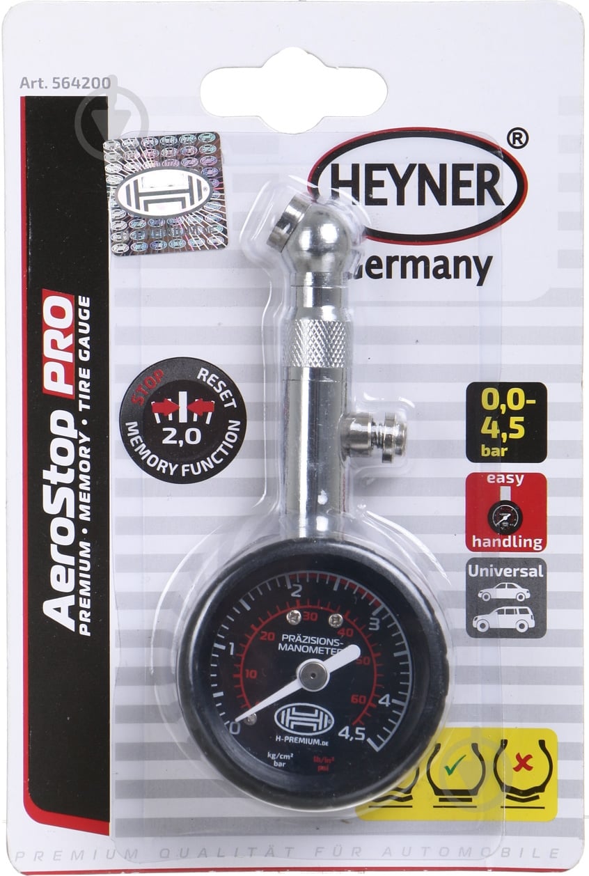 Манометр автомобильный Heyner Aero Stop Pro - фото 1