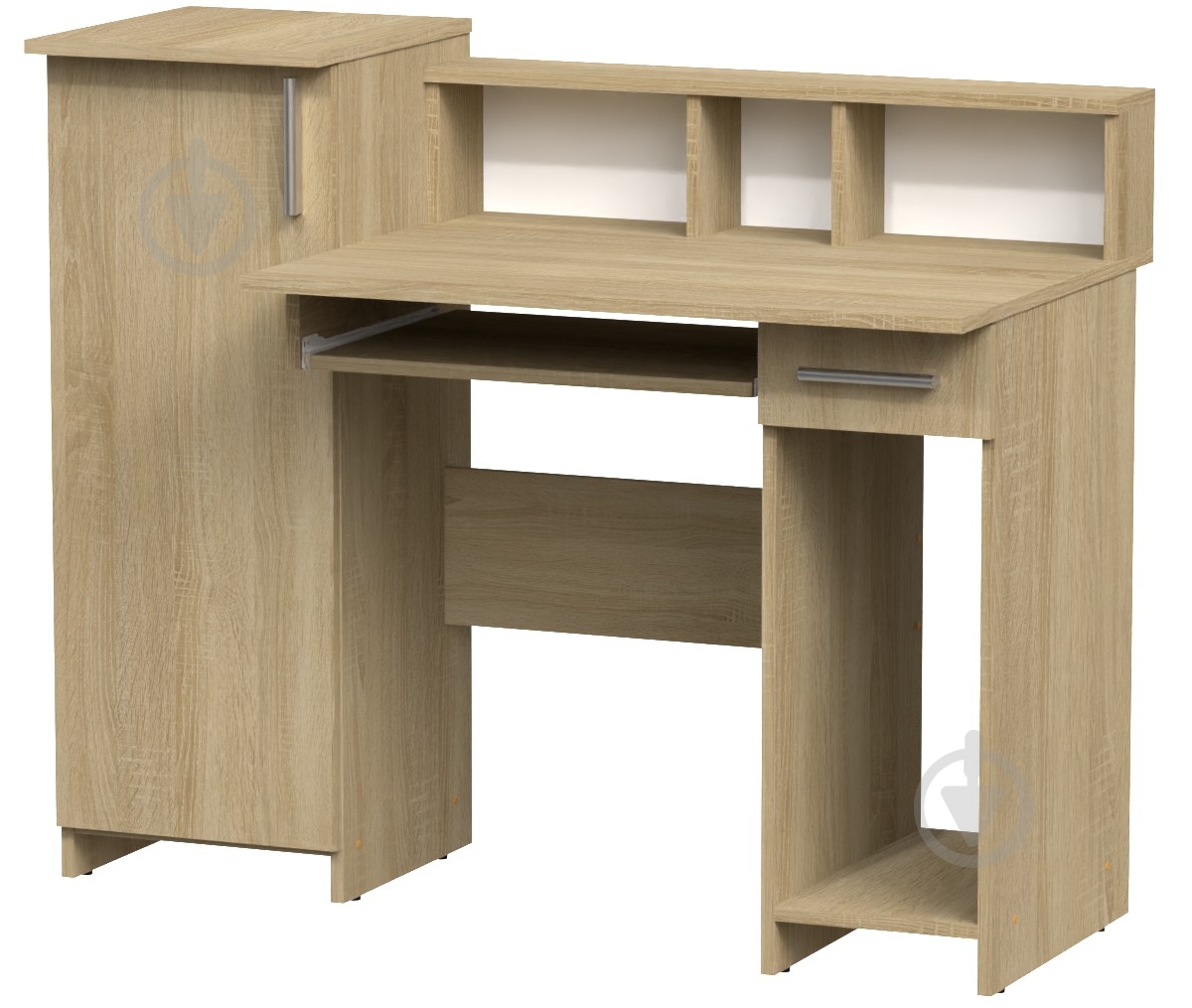 Стол компьютерный Компанит Пі-Пі-2 дуб сонома - фото 1 Стол компьютерный Компанит Пі-Пі-2 дуб сонома - фото 1