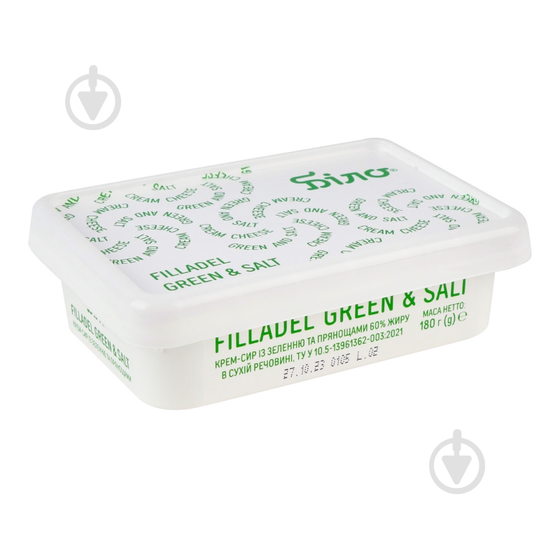 Крем-сыр Белоцерковское FILLADEL GREEN&SALT 60% 180 г - фото 3