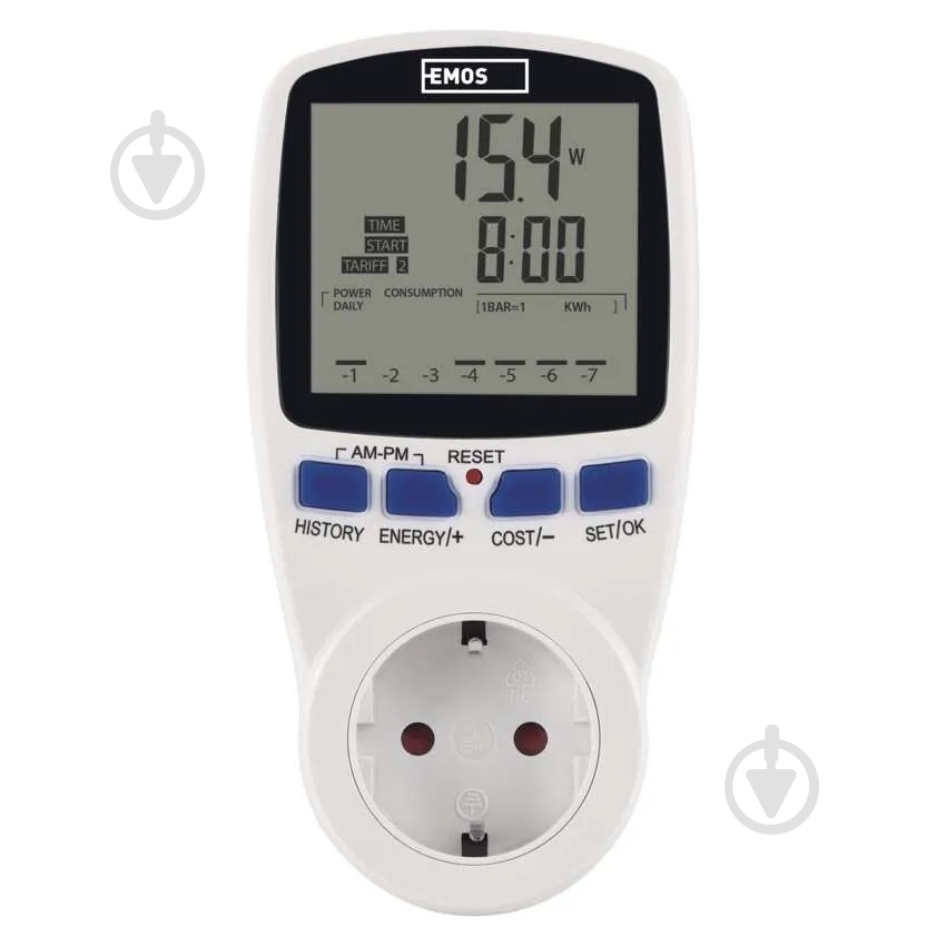 Ватметр Emos P5822 цифровий - фото 3 Ватметр Emos P5822 цифровий - фото 3