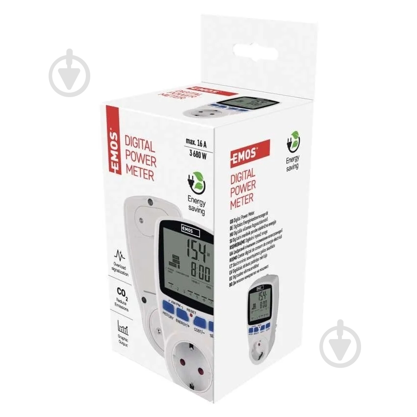 Ватметр Emos P5822 цифровий - фото 7 Ватметр Emos P5822 цифровий - фото 7