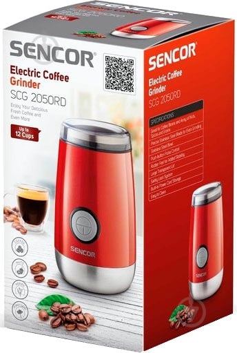 Кофемолка Sencor SCG 2050RD - фото 4 Кофемолка Sencor SCG 2050RD - фото 4
